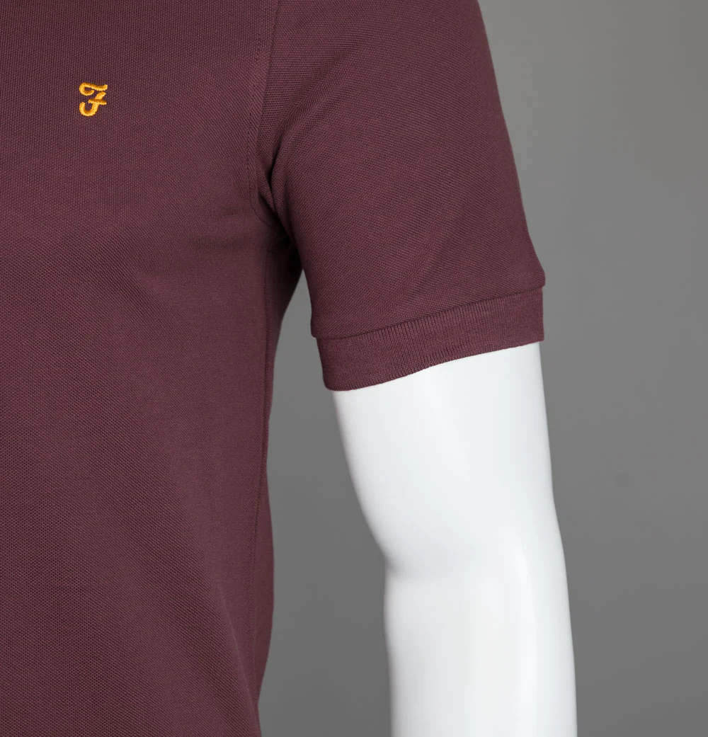 Farah Blanes Polo Shirt Farah Red - Image 5