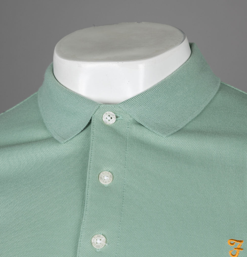 Farah Blanes Polo Shirt Summer Green - Image 3
