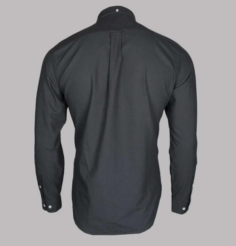 Farah Brewer Slim Fit Oxford Shirt Farah Grey - Image 2