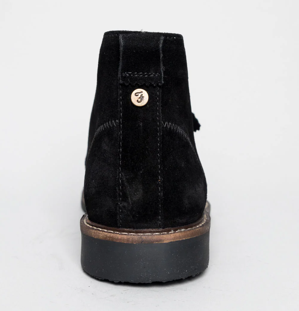 Farah Briggs Suede Desert Boots Black Mono - Image 5