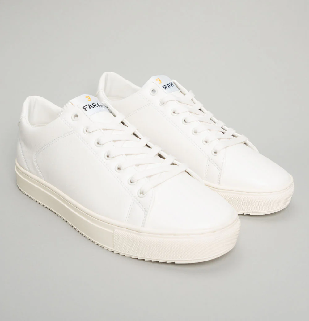 Farah Damon Cupsole Trainers White - Image 2