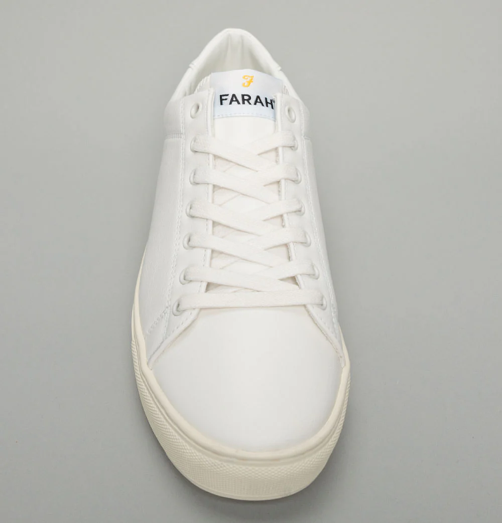 Farah Damon Cupsole Trainers White - Image 3