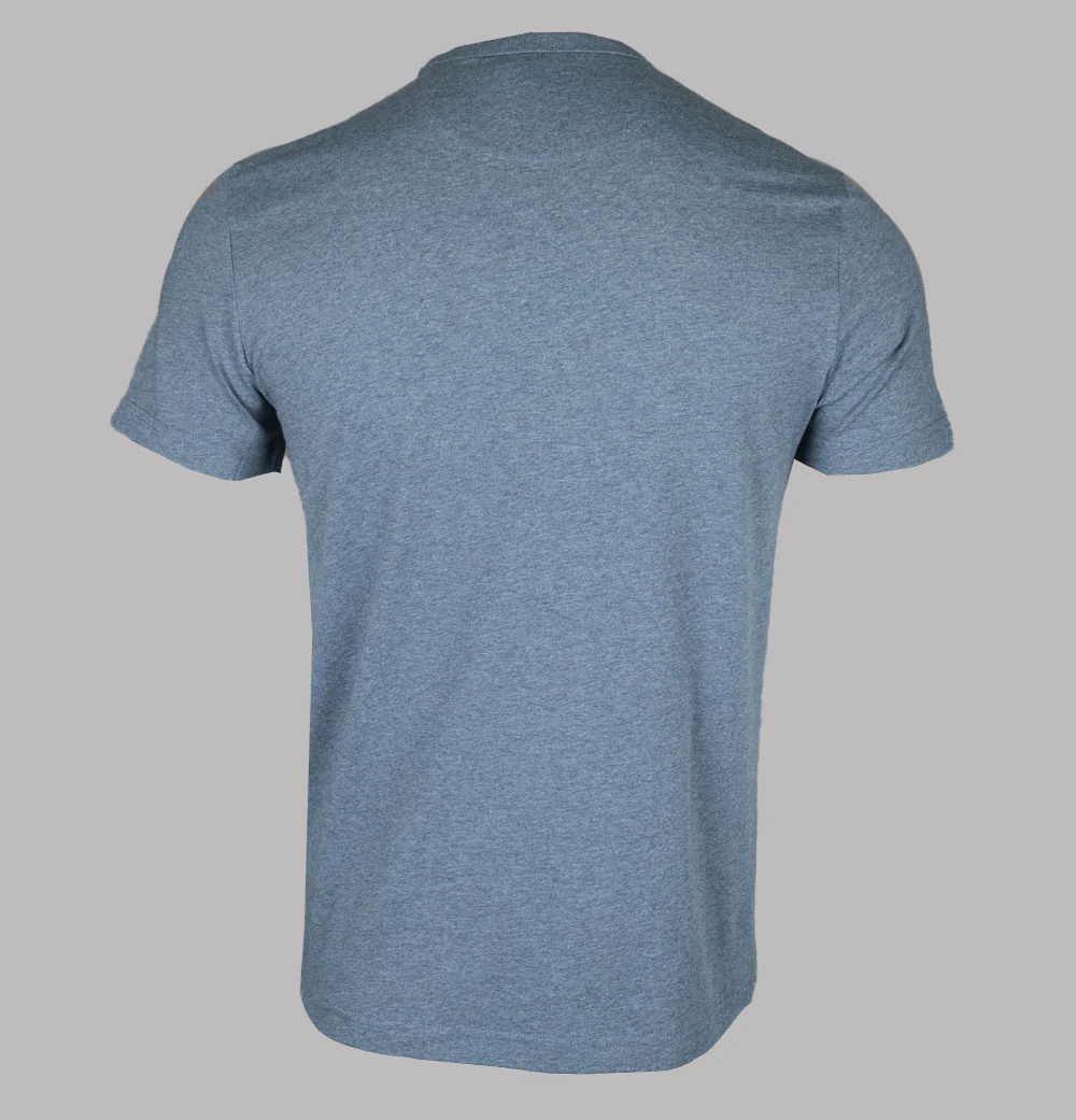 Farah Danny S/S T-Shirt Battleship Blue Marl - Image 2