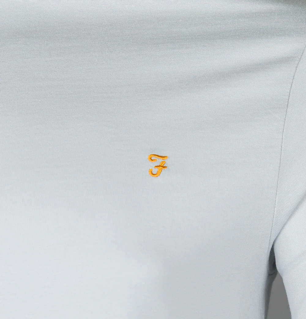 Farah Danny S/S T-Shirt Blue Grey - Image 4