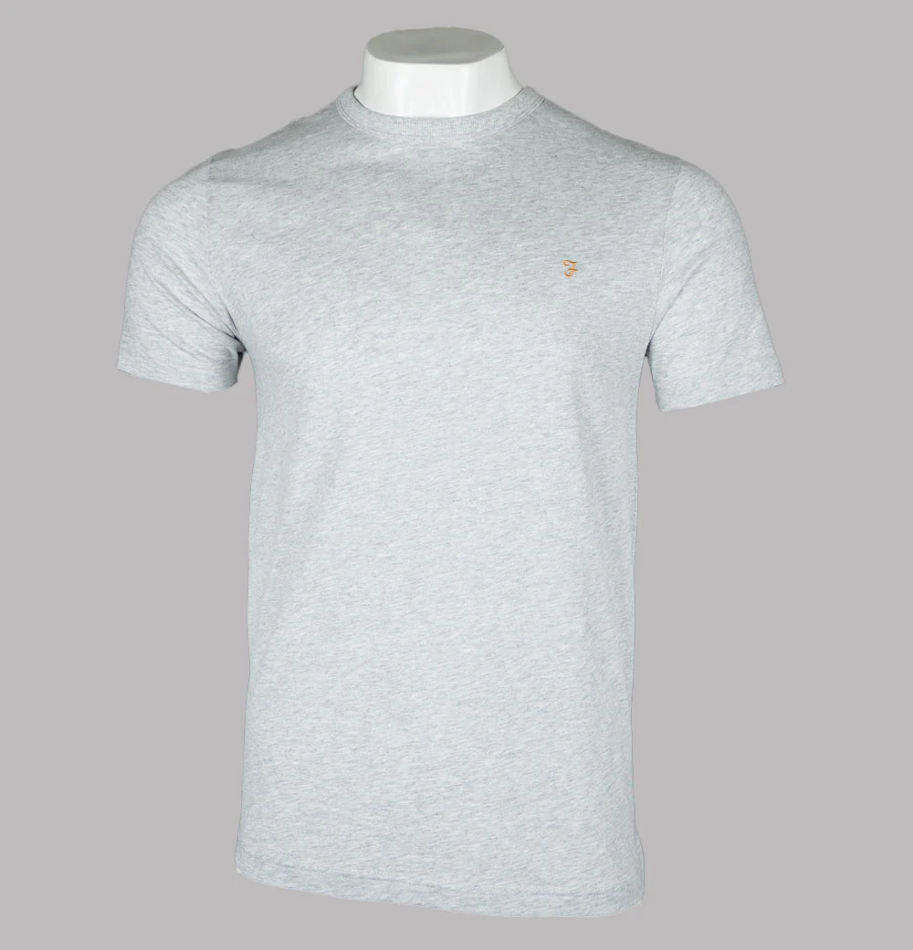 Farah Danny S/S T-Shirt Grey Marl