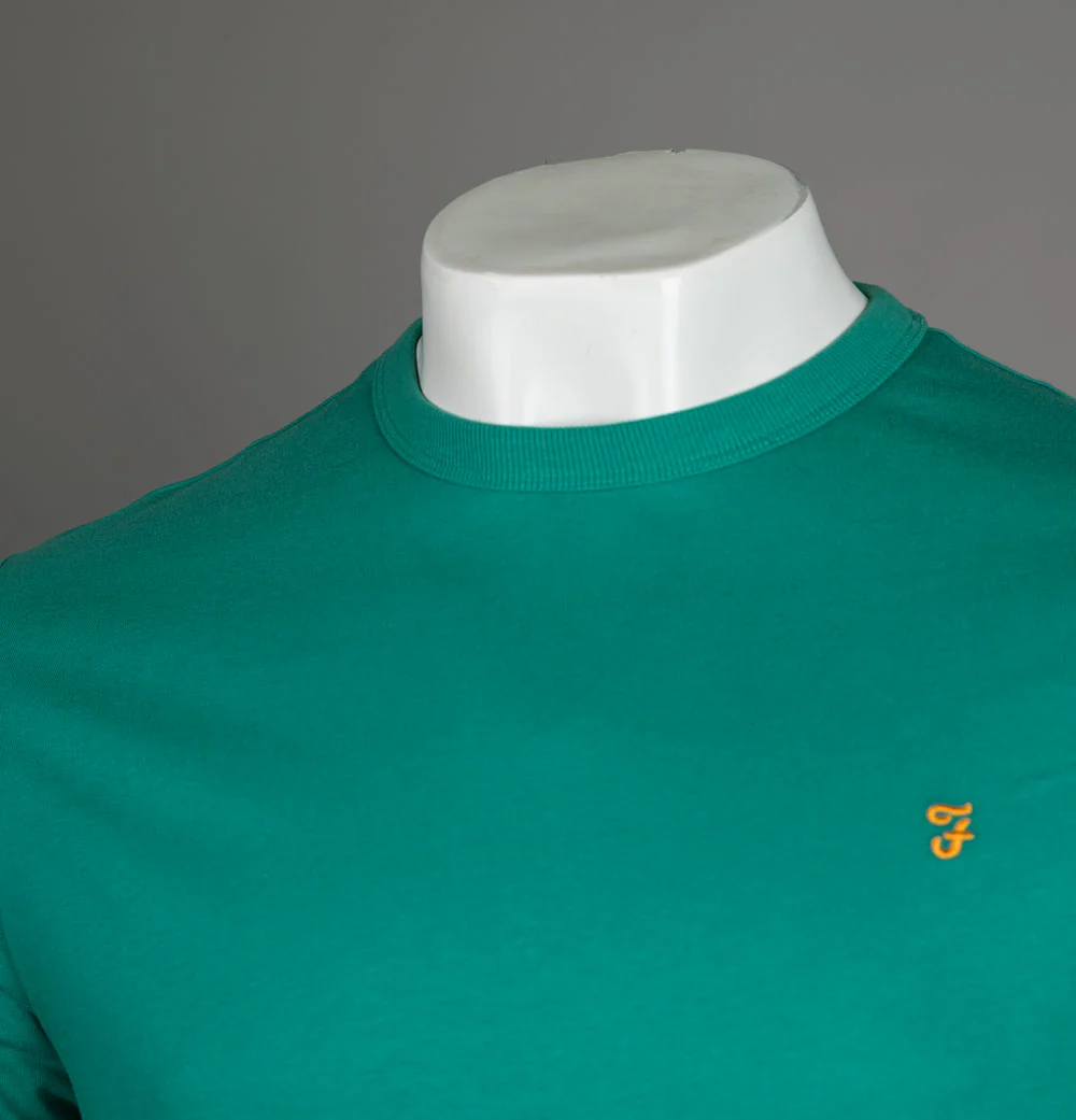 Farah Danny S/S T-Shirt Mallard Green - Image 3