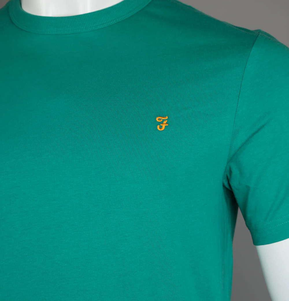 Farah Danny S/S T-Shirt Mallard Green - Image 4