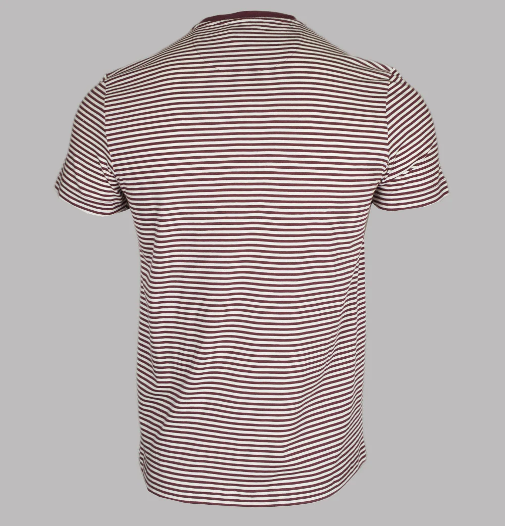 Farah Daytona Striped T-Shirt Farah Red - Image 2