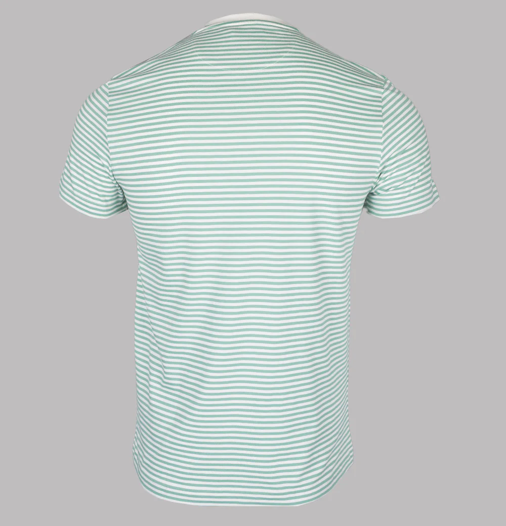 Farah Daytona Striped T-Shirt Jade Green - Image 2