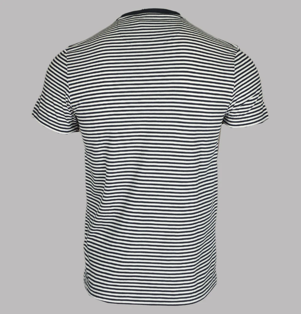Farah Daytona Striped T-Shirt True Navy - Image 2