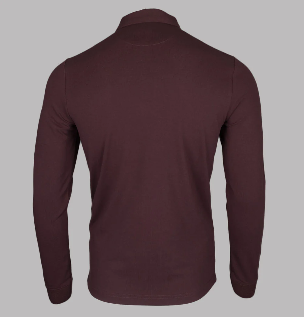 Farah Haslam Slim Fit LS Polo Shirt Farah Red - Image 2