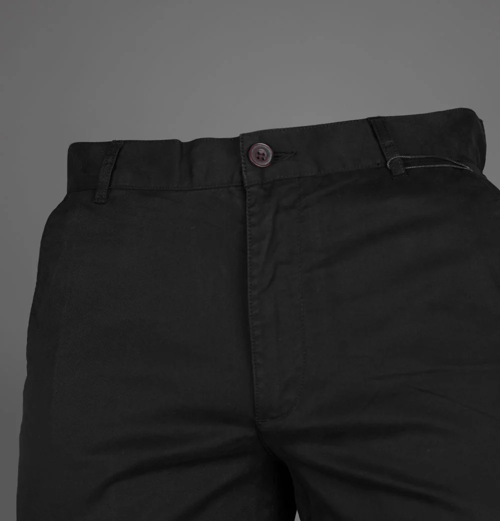 Farah Hawk Twill Chino Shorts Black - Image 4