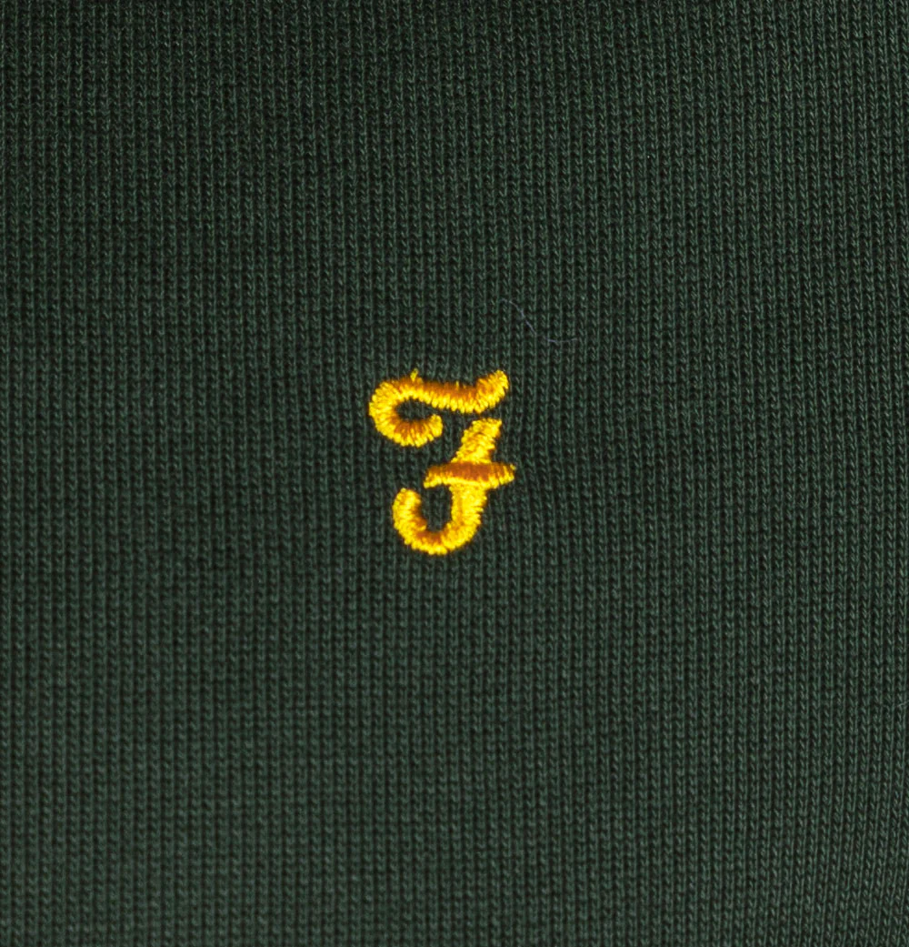 Farah Jim 1/4 Zip Sweatshirt Evergreen - Image 4