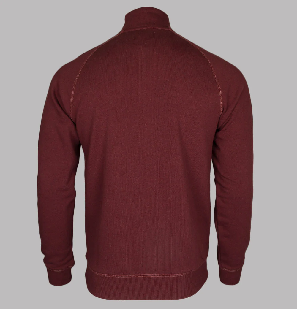 Farah Jim 1/4 Zip Sweatshirt Farah Red Marl - Image 2
