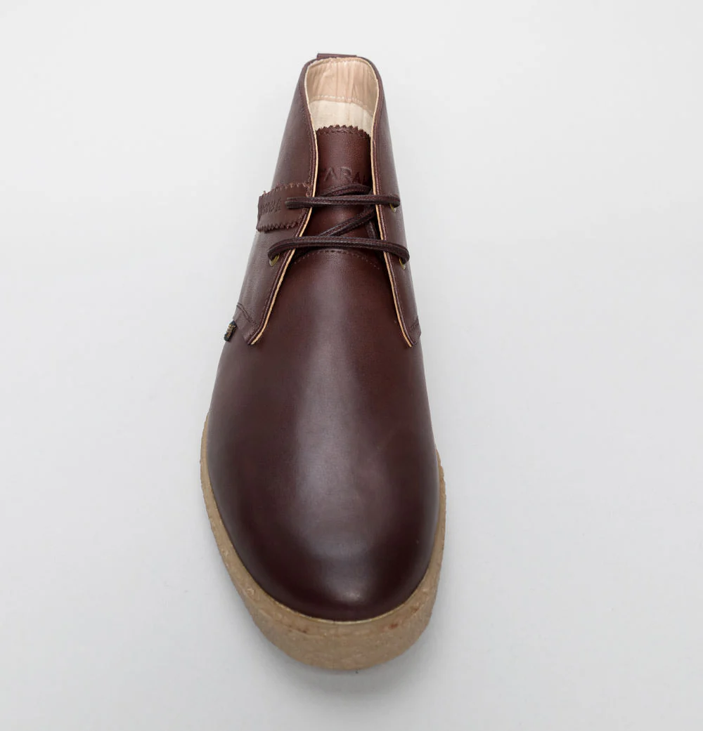 Farah Jonah Leather Mid Boots Brown - Image 3
