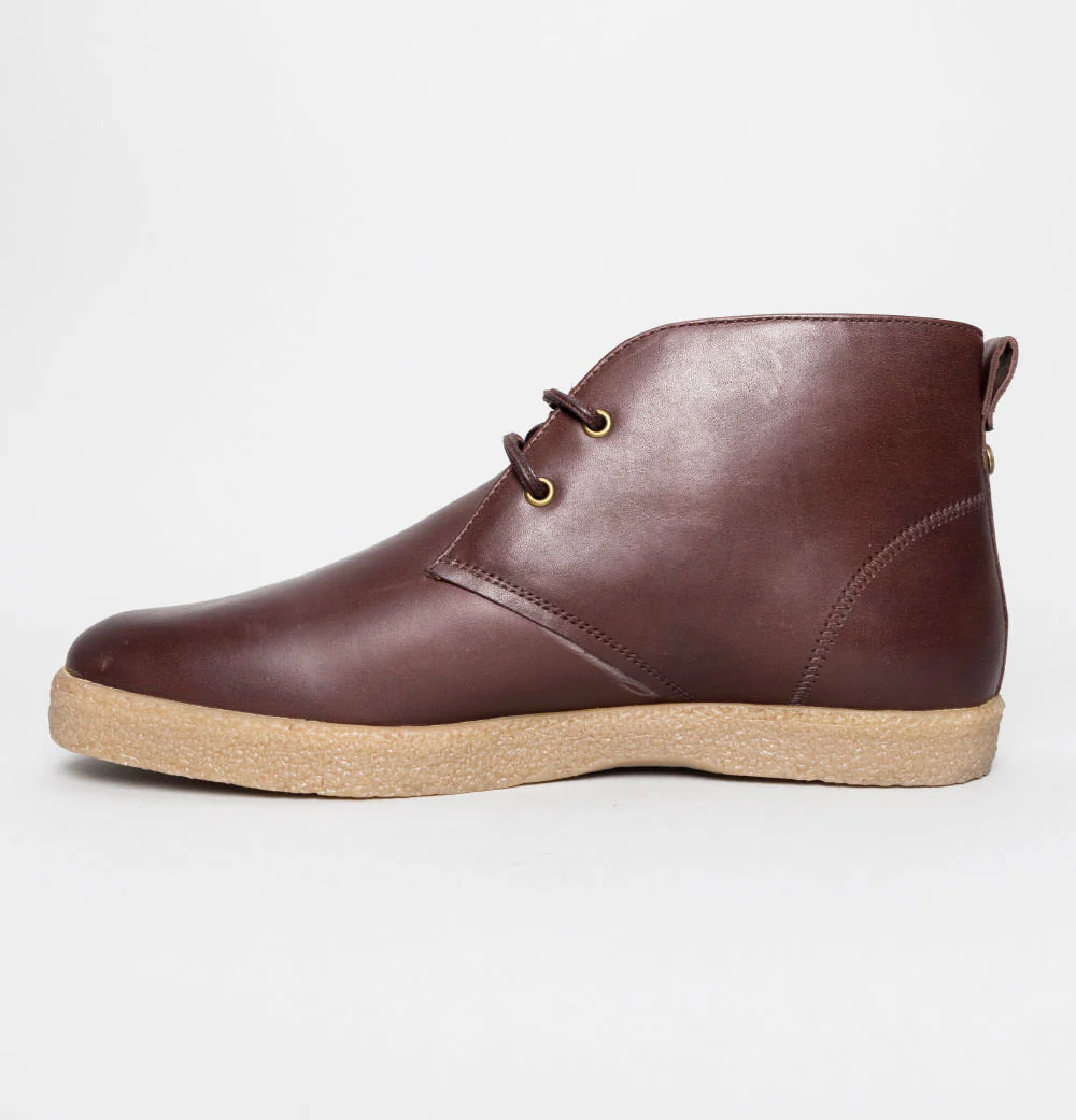 Farah Jonah Leather Mid Boots Brown - Image 4