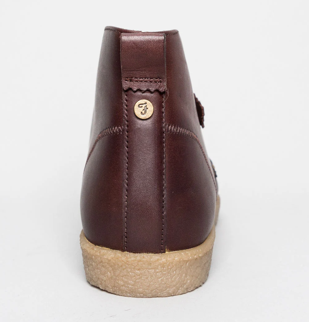 Farah Jonah Leather Mid Boots Brown - Image 5