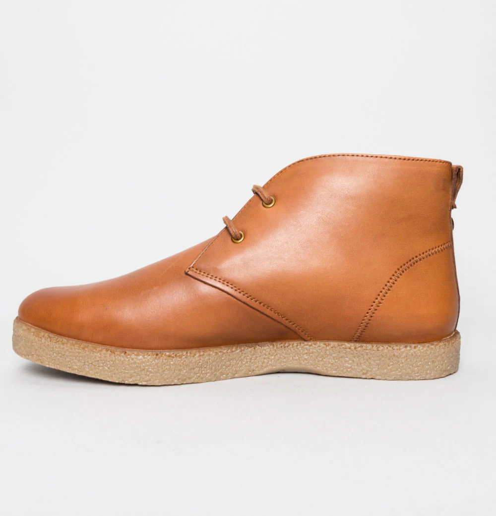 Farah Jonah Leather Mid Boots Tan - Image 4