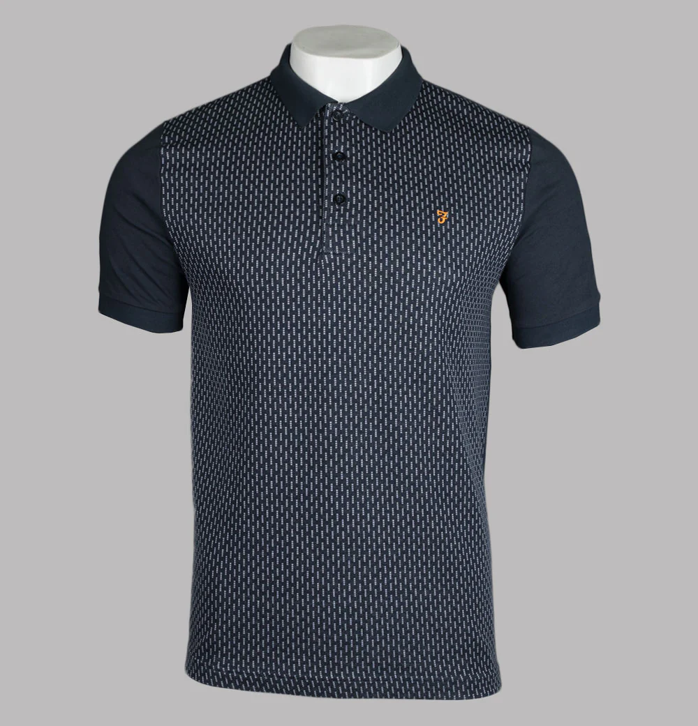 Farah Kentucky Polo Shirt True Navy