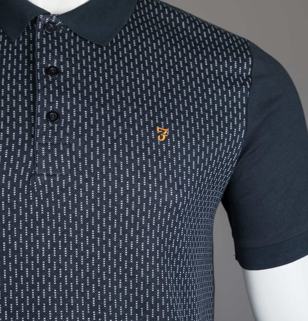 Farah Kentucky Polo Shirt True Navy - Image 4