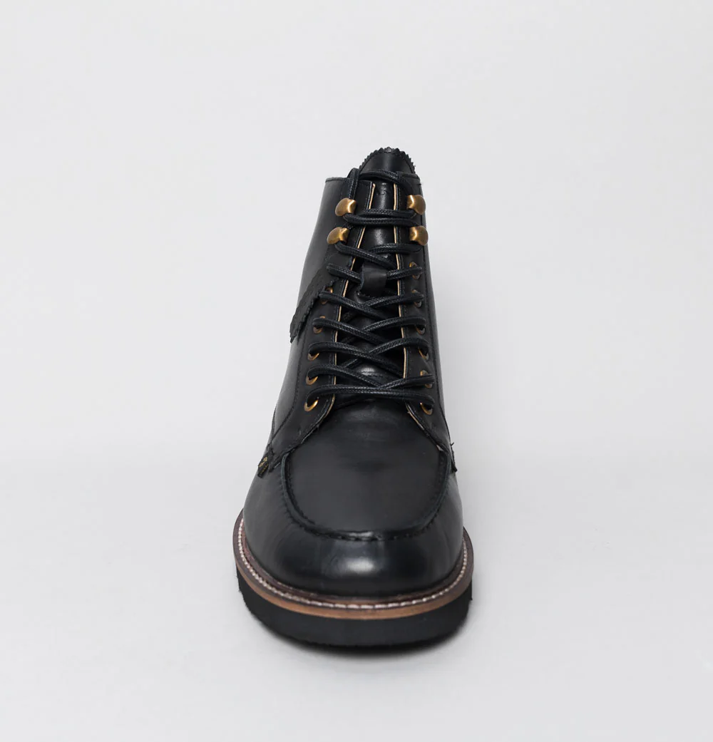 Farah Pantego Leather Boots Black - Image 4