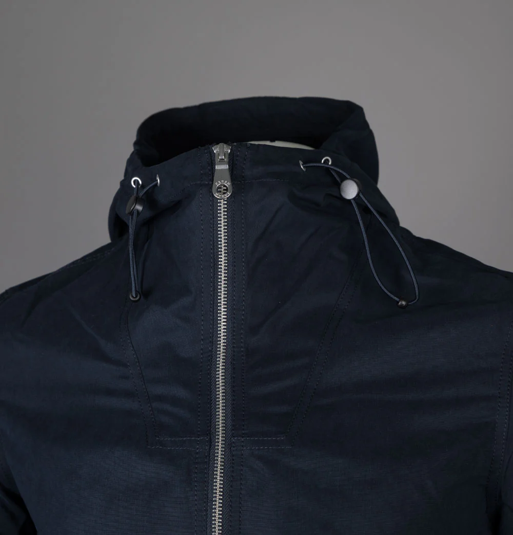 Farah Spike Parka Jacket True Navy - Image 3