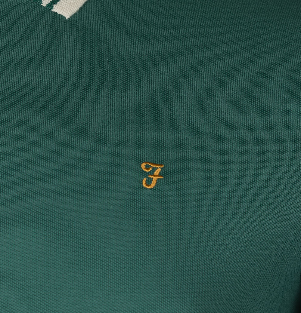Farah Stanton Polo Shirt Pine Green - Image 4