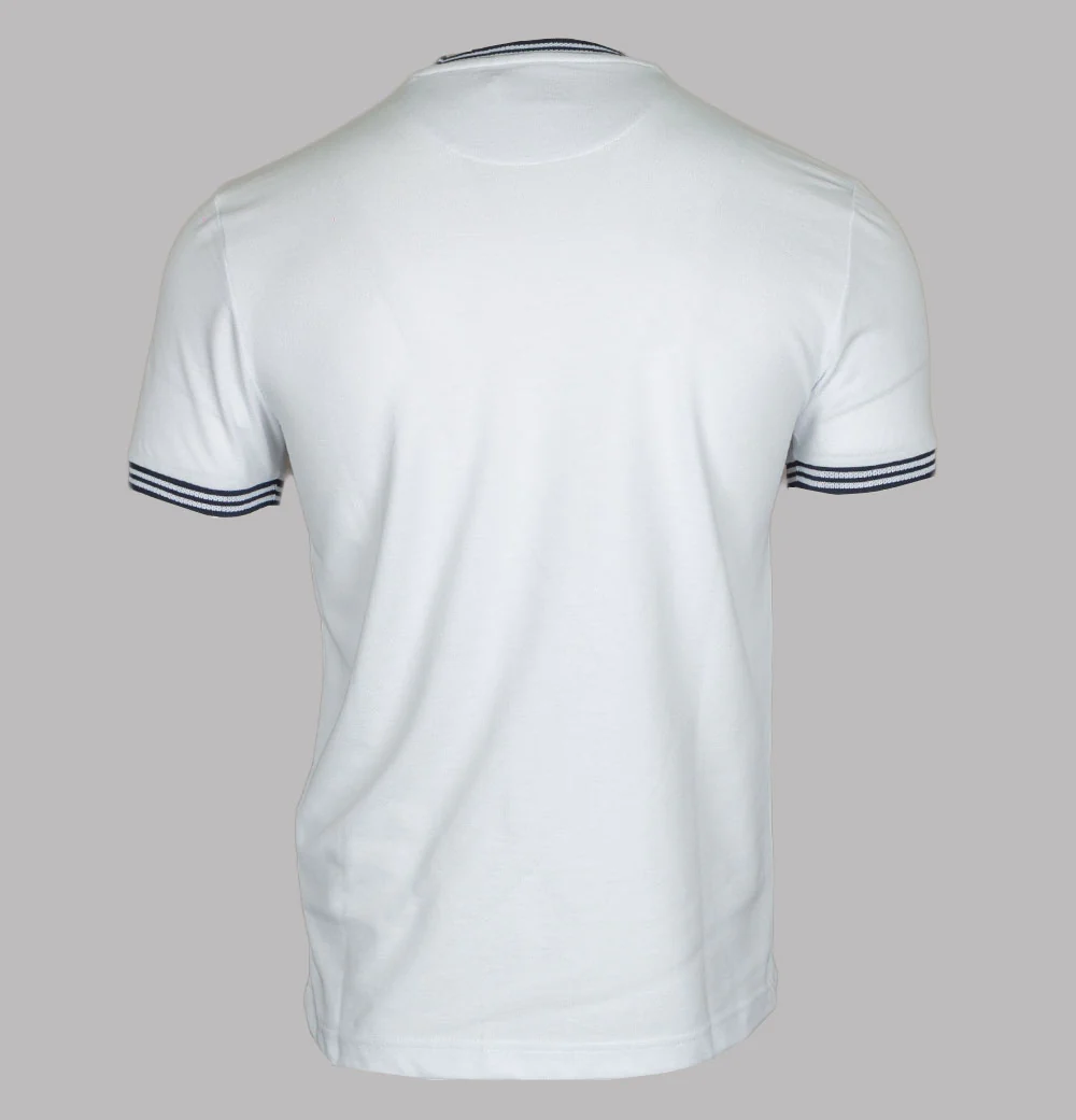 Farah Texas Pique T-Shirt White - Image 2