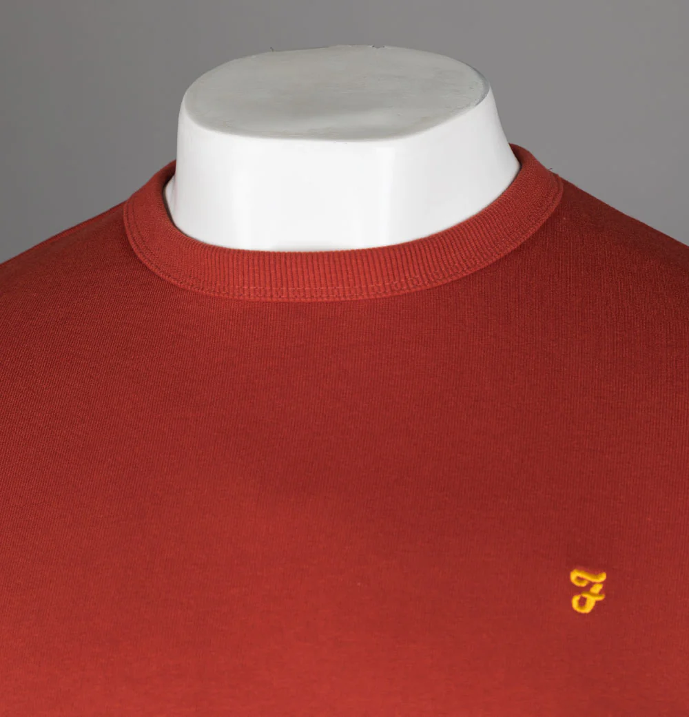Farah Tim Sweatshirt Crimson - Image 3