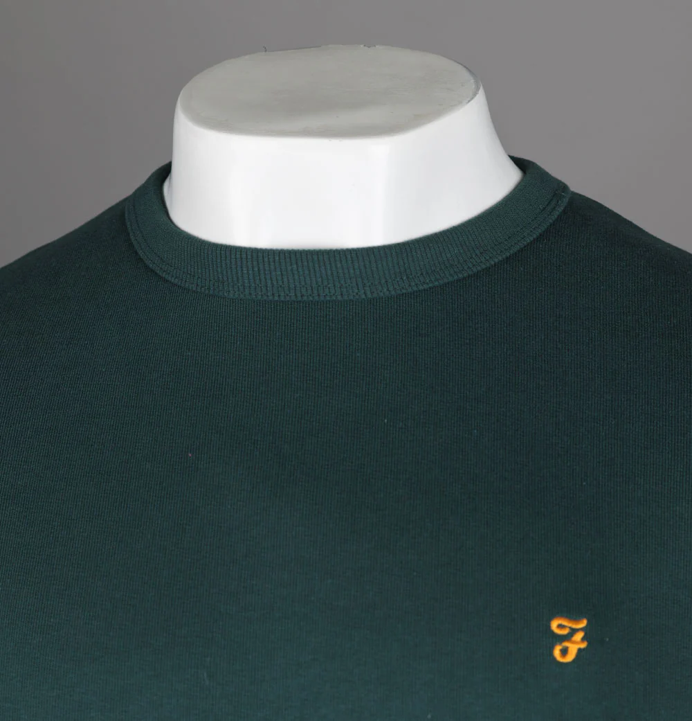 Farah Tim Sweatshirt Forest Green - Image 3
