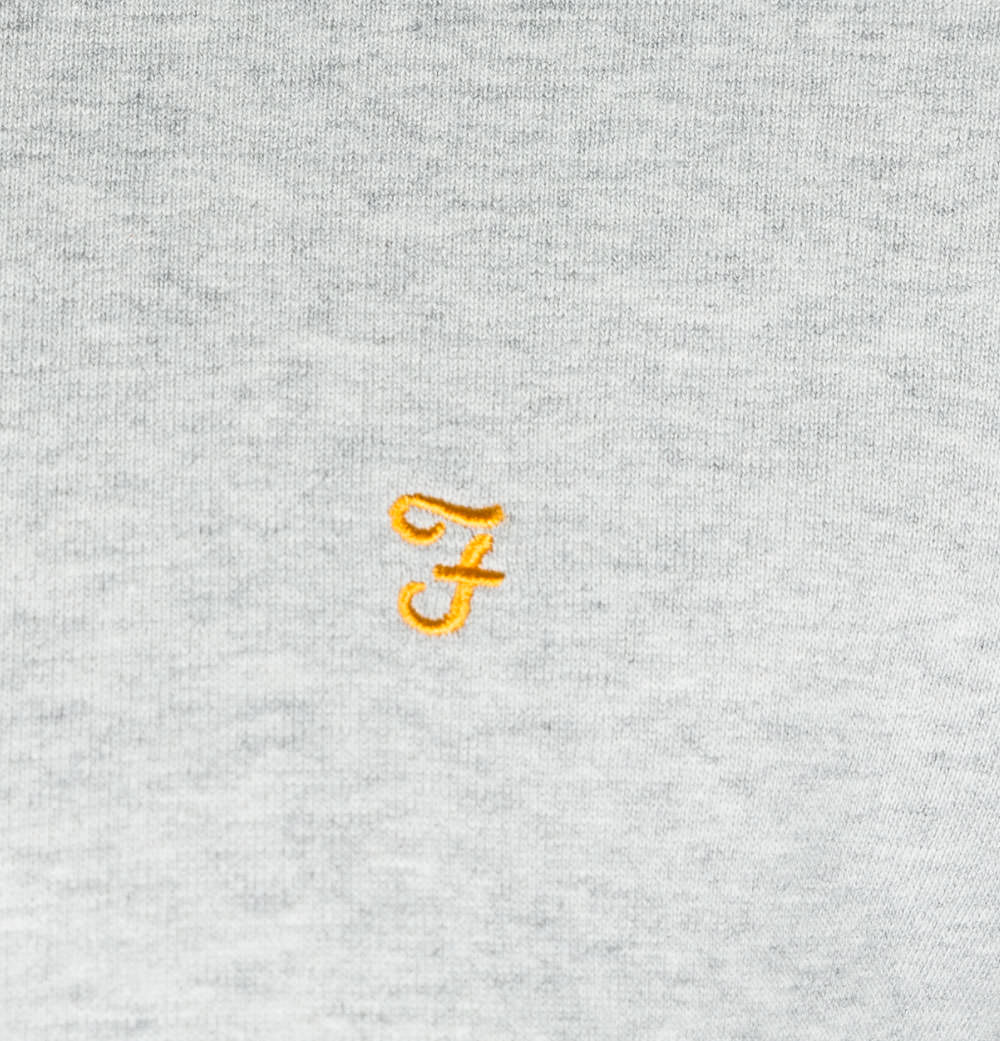 Farah Tim Sweatshirt Light Grey Marl - Image 4
