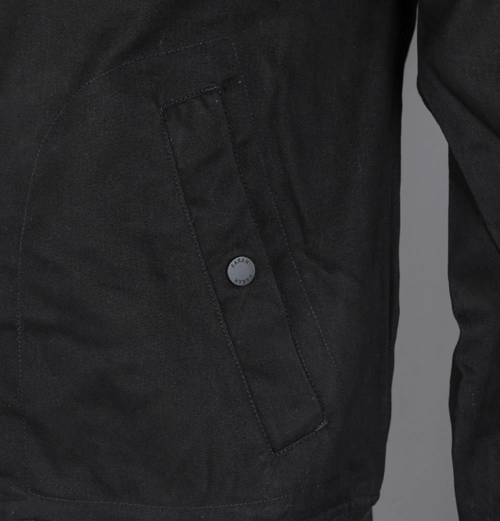 Farah Waldorf Harrington Jacket Black - Image 5
