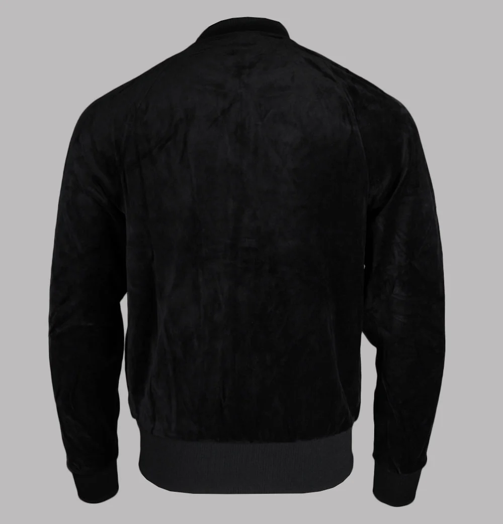 Fila Gold Fella Velour Jacket Black/Coconut Milk - Image 2