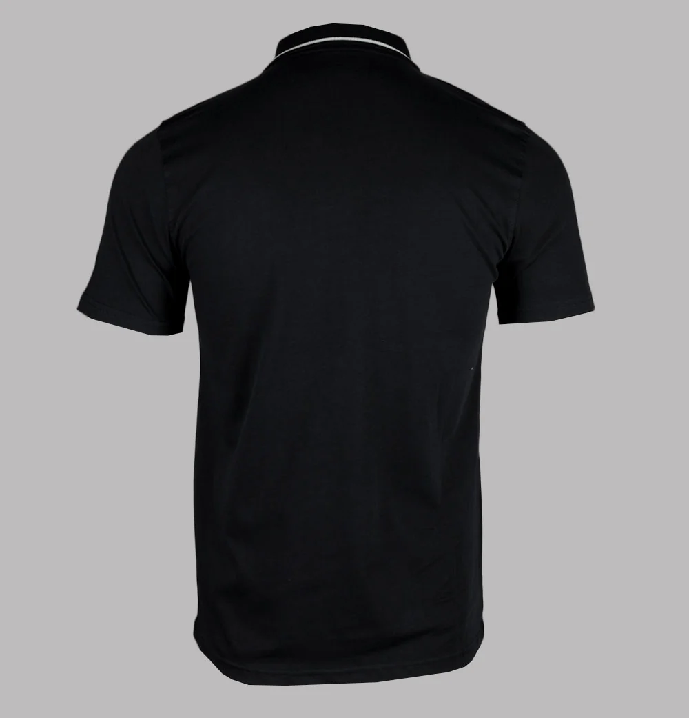Fila Gold Lemar 2 Premium Polo Shirt Black - Image 2
