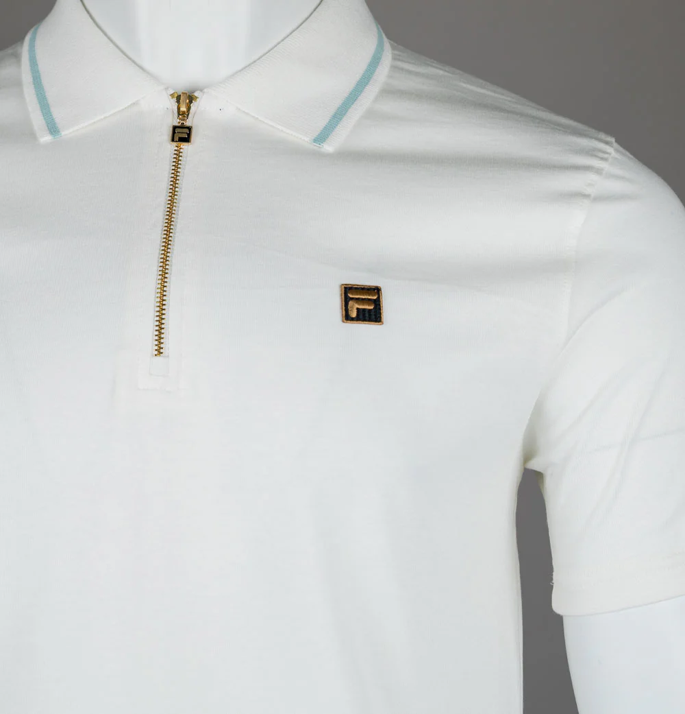 Fila Gold Lemar 2 Premium Polo Shirt Coconut Milk - Image 3