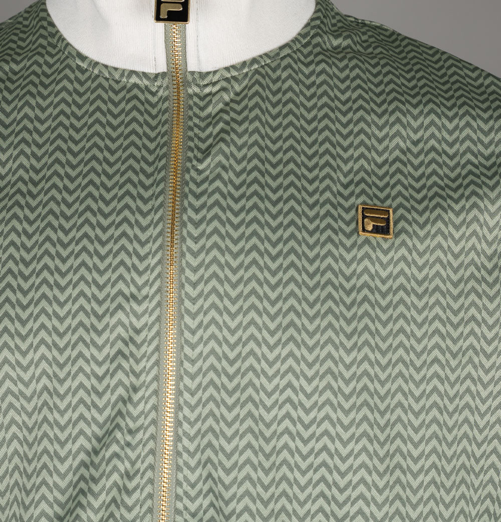 Fila Gold Mathers Herringbone Track Jacket Sea Foam/Coconut Milk - Image 3