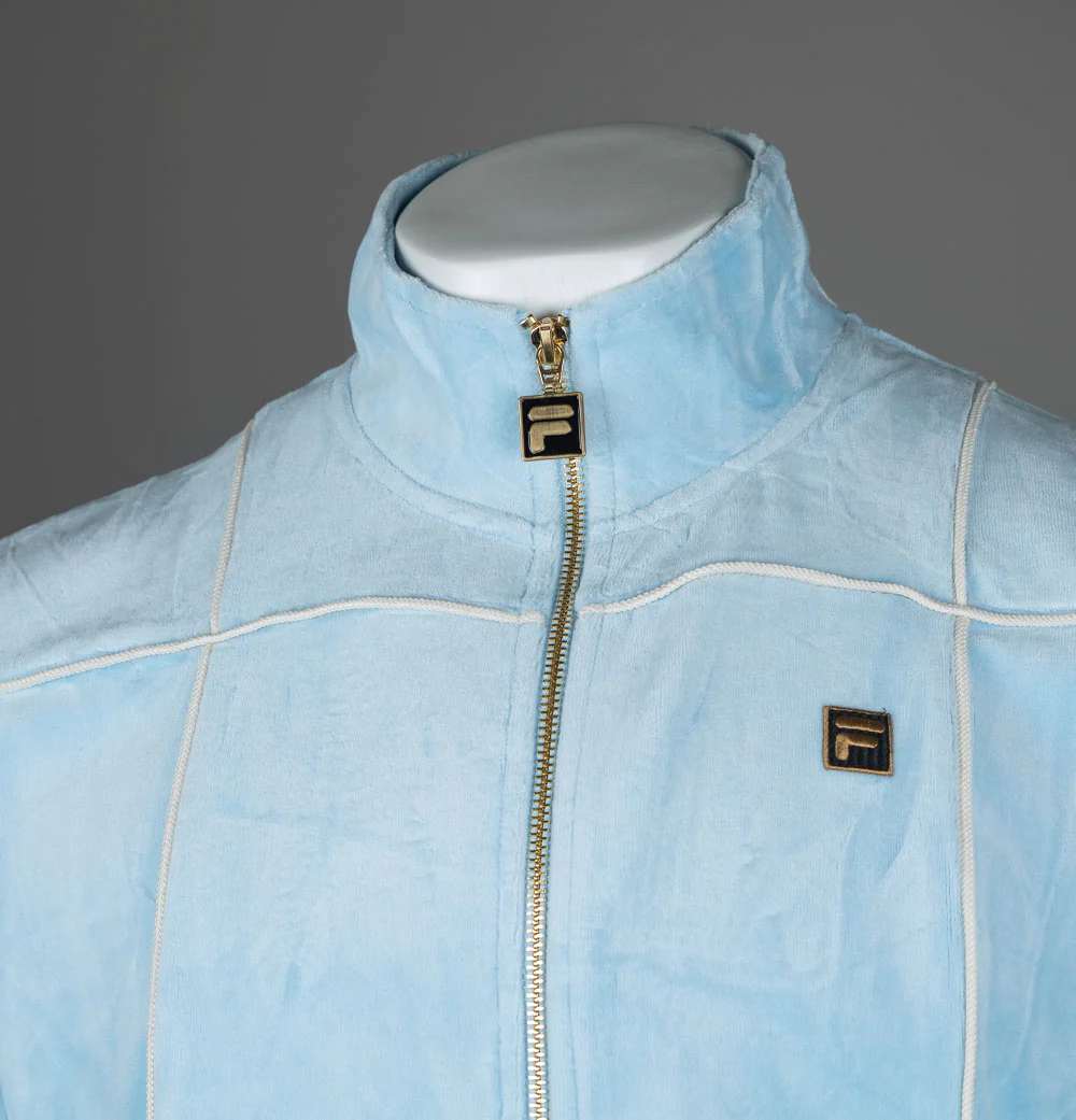 Fila Gold Nichols Velour Track Top Summer Song/Egret - Image 3