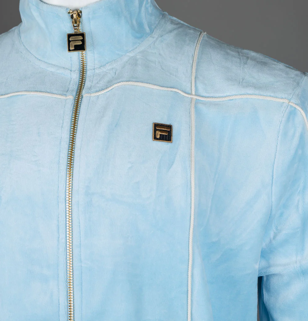 Fila Gold Nichols Velour Track Top Summer Song/Egret - Image 4