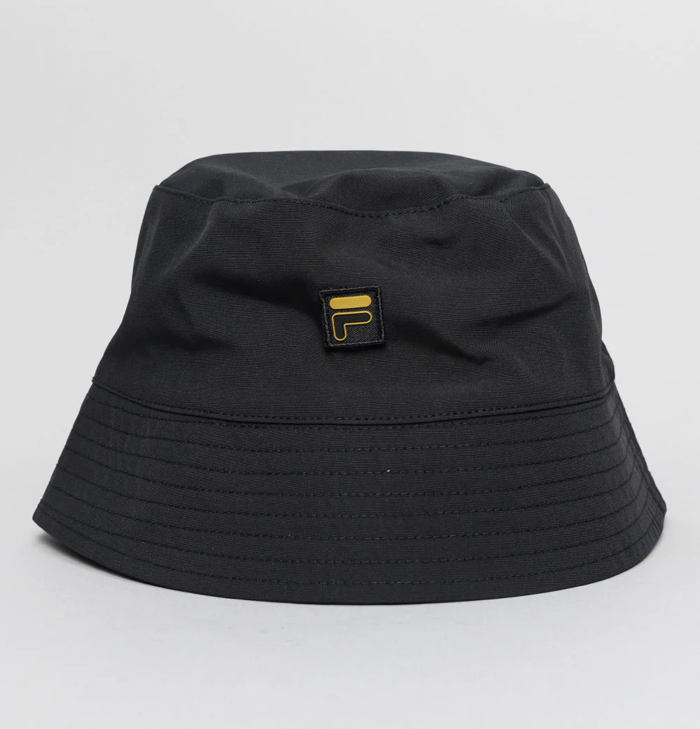 Fila Gold Reversible Monogram Bucket Hat Black - Image 2
