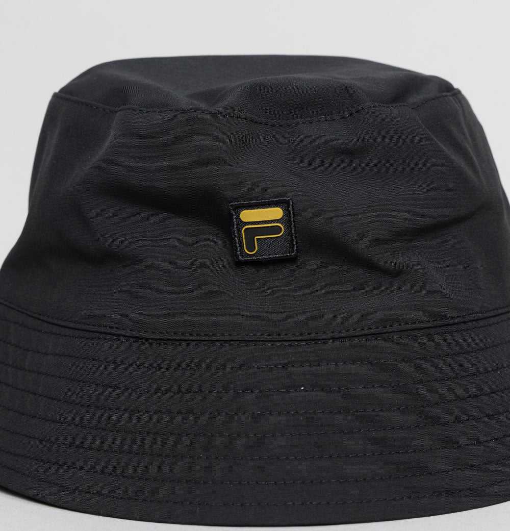Fila Gold Reversible Monogram Bucket Hat Black - Image 3
