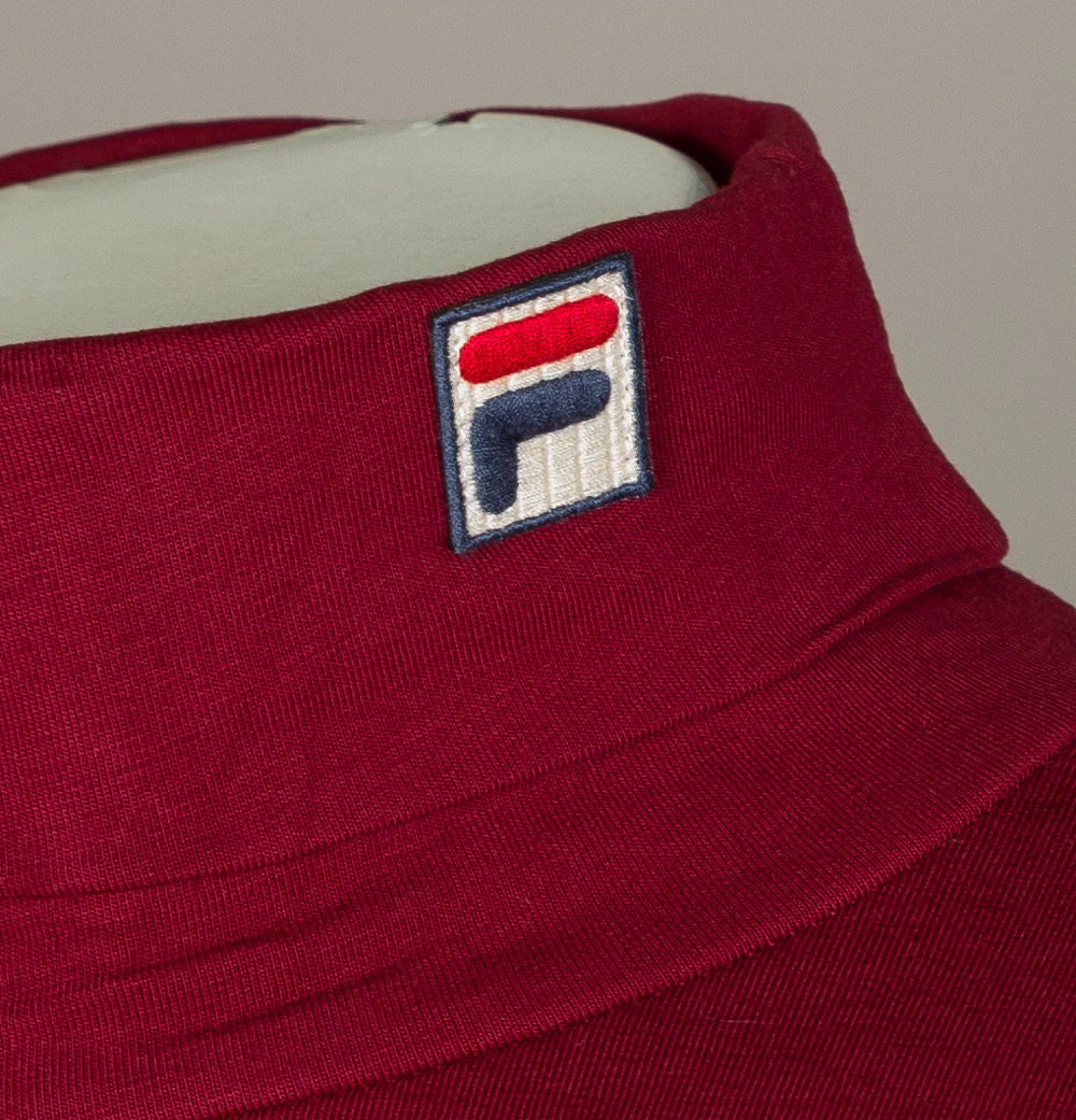 Fila Vintage 19th Roll Neck LS T-Shirt Rhubarb - Image 3