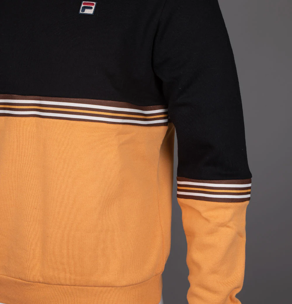 Fila Vintage Attwood Colour Block Sweatshirt Yam/Black - Image 5