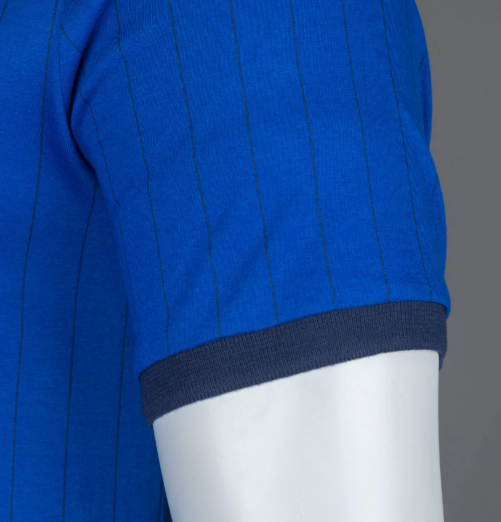 Fila Vintage BB1 Classic Striped Polo Bright Blue/Fila Navy - Image 5