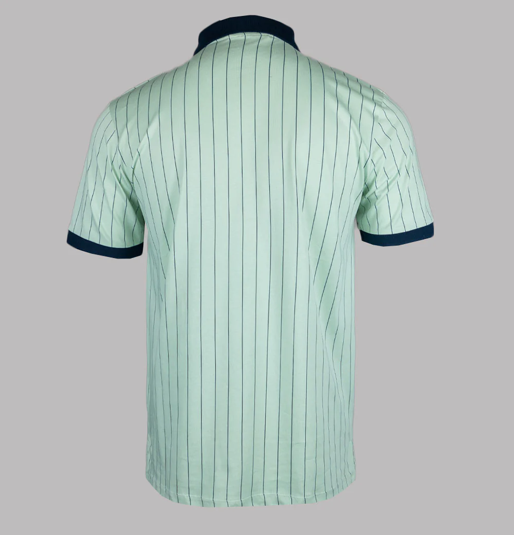 Fila Vintage BB1 Classic Striped Polo Shirt Surf Spray/Fila Navy/White - Image 2