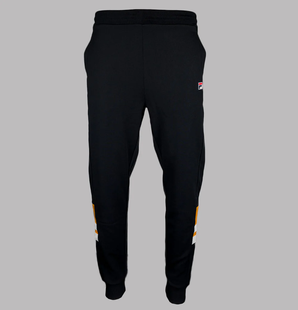Fila Vintage Cruz Panel Track Pants Black/Yam/Gardenia - Image 2