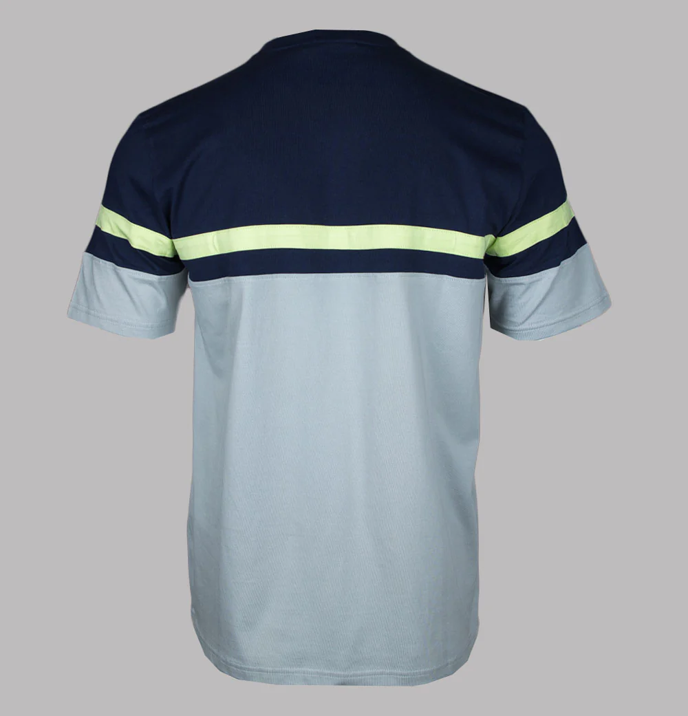 Fila Vintage Duncan T-Shirt Fila Navy/High Rise Grey/Shadow Lime - Image 2