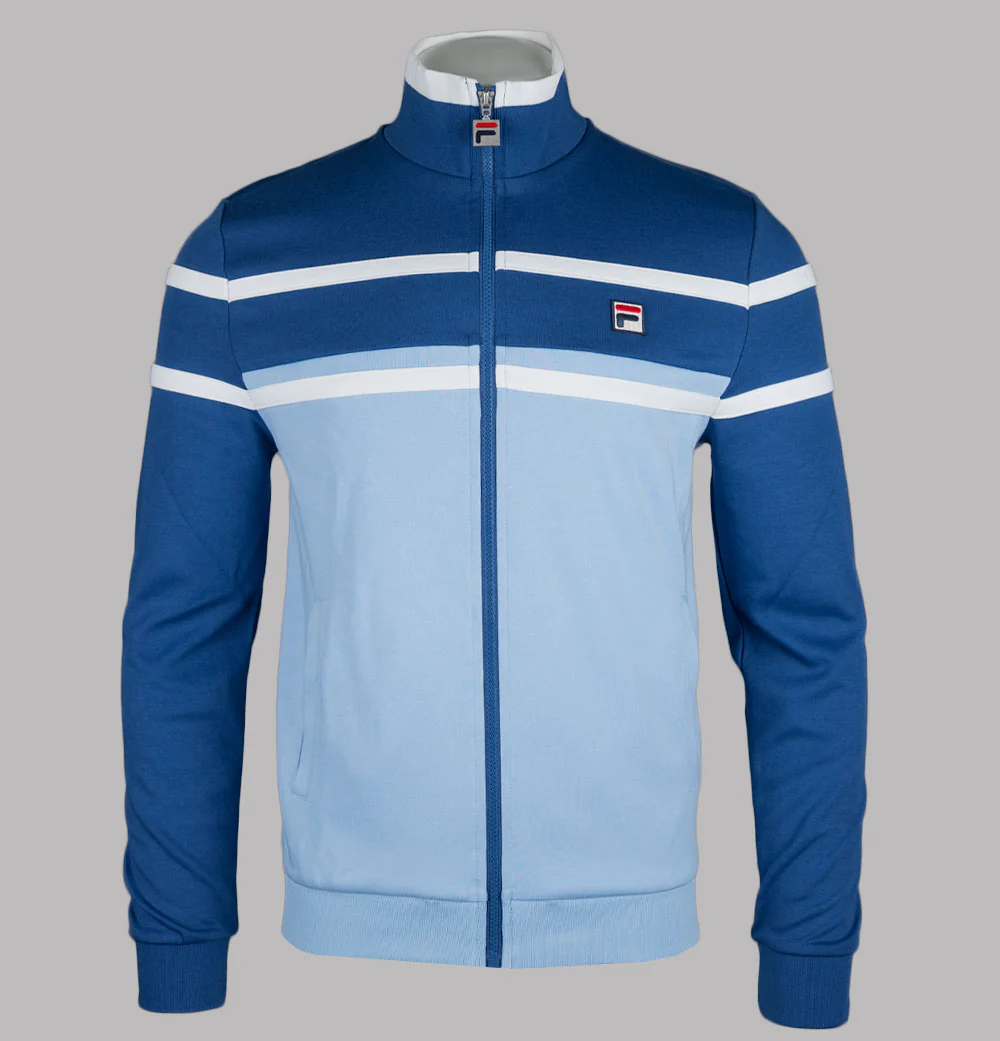 Fila Vintage Giovanni Contrast Panels Track Jacket Frozen Fjord/Limoges/White