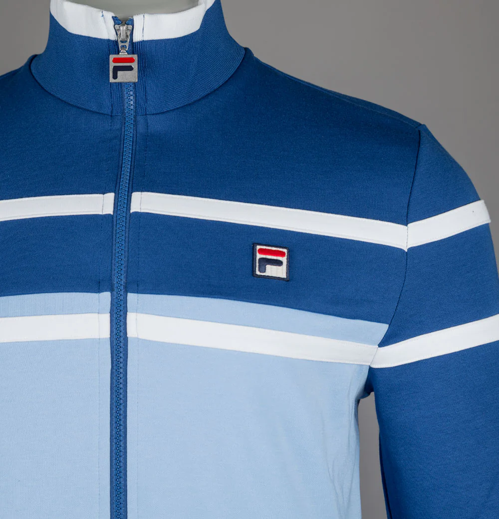 Fila Vintage Giovanni Contrast Panels Track Jacket Frozen Fjord/Limoges/White - Image 3
