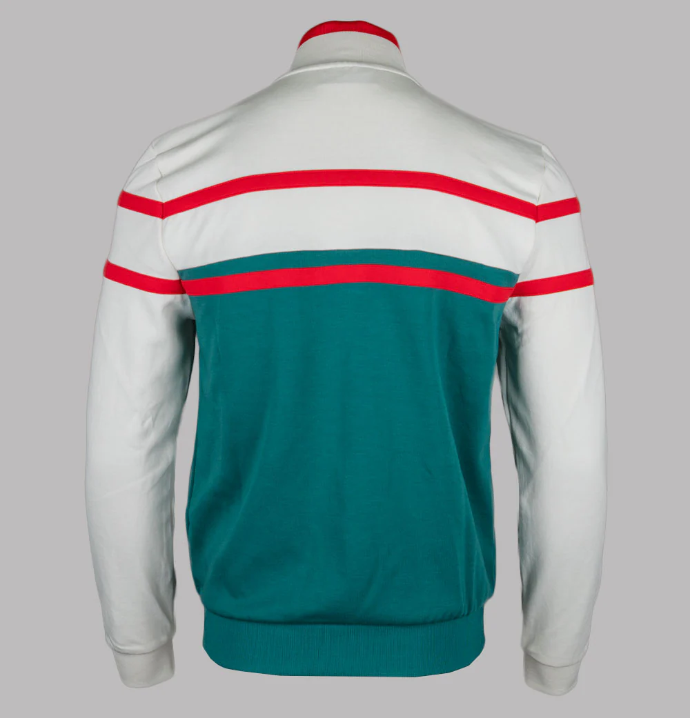 Fila Vintage Giovanni Contrast Panels Track Jacket Mediterranean/Gardenia/Fila Red - Image 2