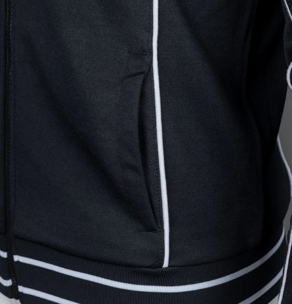 Fila Vintage Lars Track Jacket Black/White - Image 5